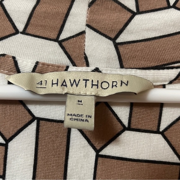 41 Hawthorn Geometric Print Viscose Blouse Top M - Picture 4 of 4